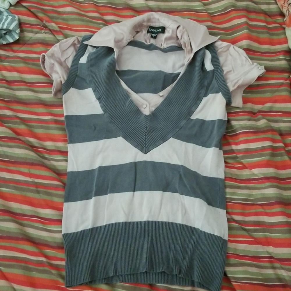 Bebe sweater vest top